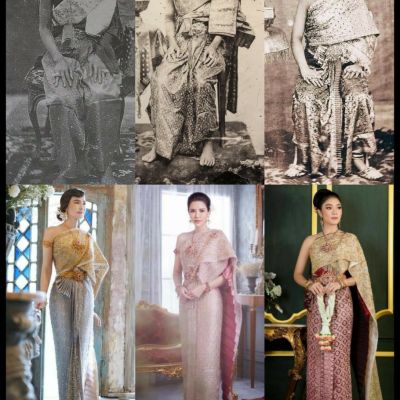 Thailand Sbai : 🇹🇭Sbai Thailand wedding dress : ชุดประจำชาติไทย ภาพเก่า และ ภาพใหม่