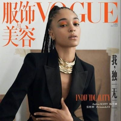 Indira Scott @ Vogue China July 2021