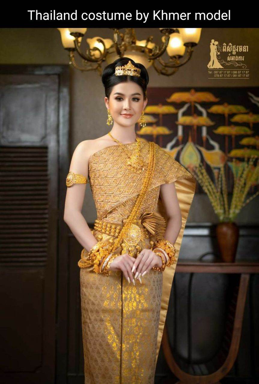 Thai costume by Khmer model