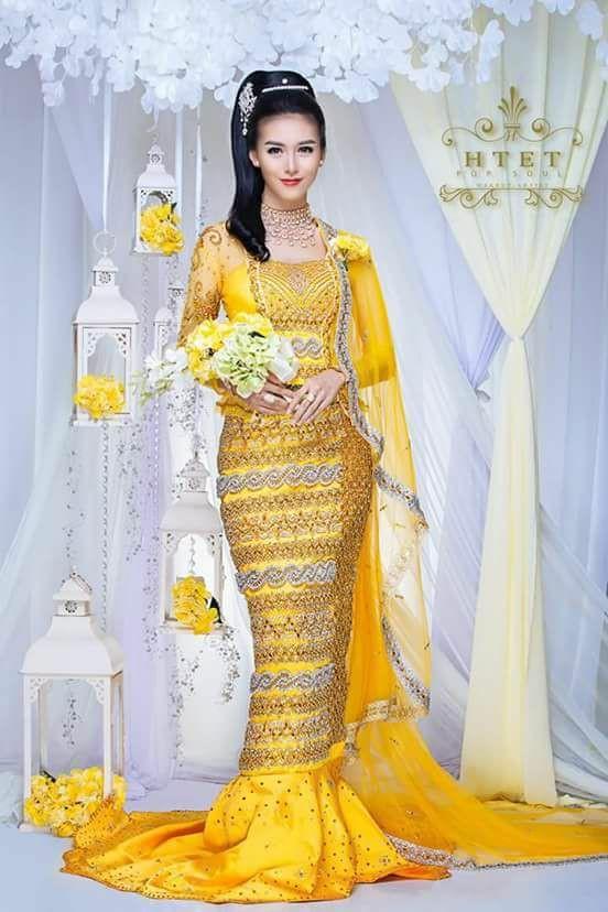 Myanmar wedding dress:สีสันอาเซียน ชุดเจ้าสาวชาวเมียนมาร์ งดงามหรูหราสมกับแหล่งอารยธรรม