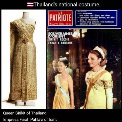 THAILAND Sbai : 🇹🇭Thailand national costume.งามสมบรมราชินีนาถ