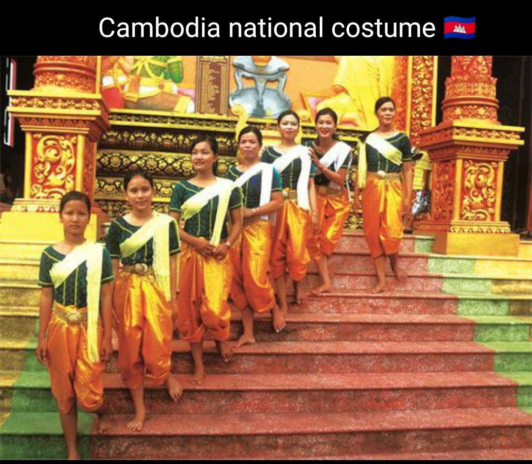 Cambodia national costume:🇰🇭ชุดประจำชาติกัมพูชา:Sampot: cambodia wedding dress:Traditional cambodian dress