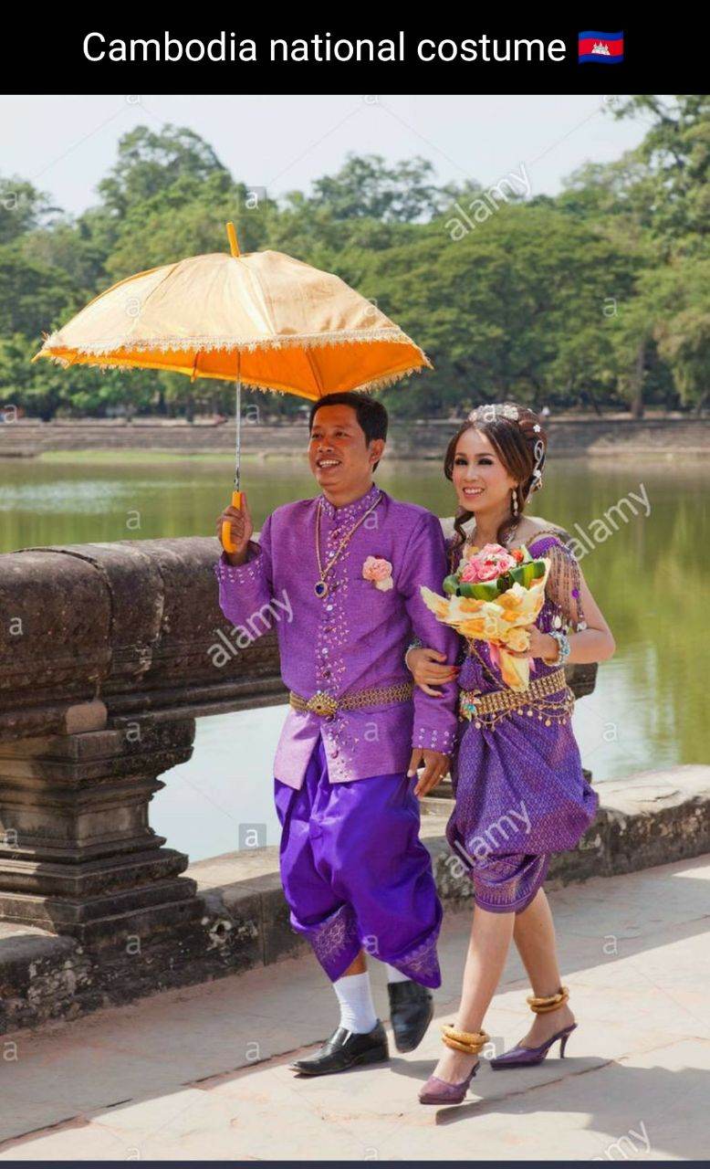 Cambodia national costume:🇰🇭ชุดประจำชาติกัมพูชา:Sampot: cambodia wedding dress:Traditional cambodian dress