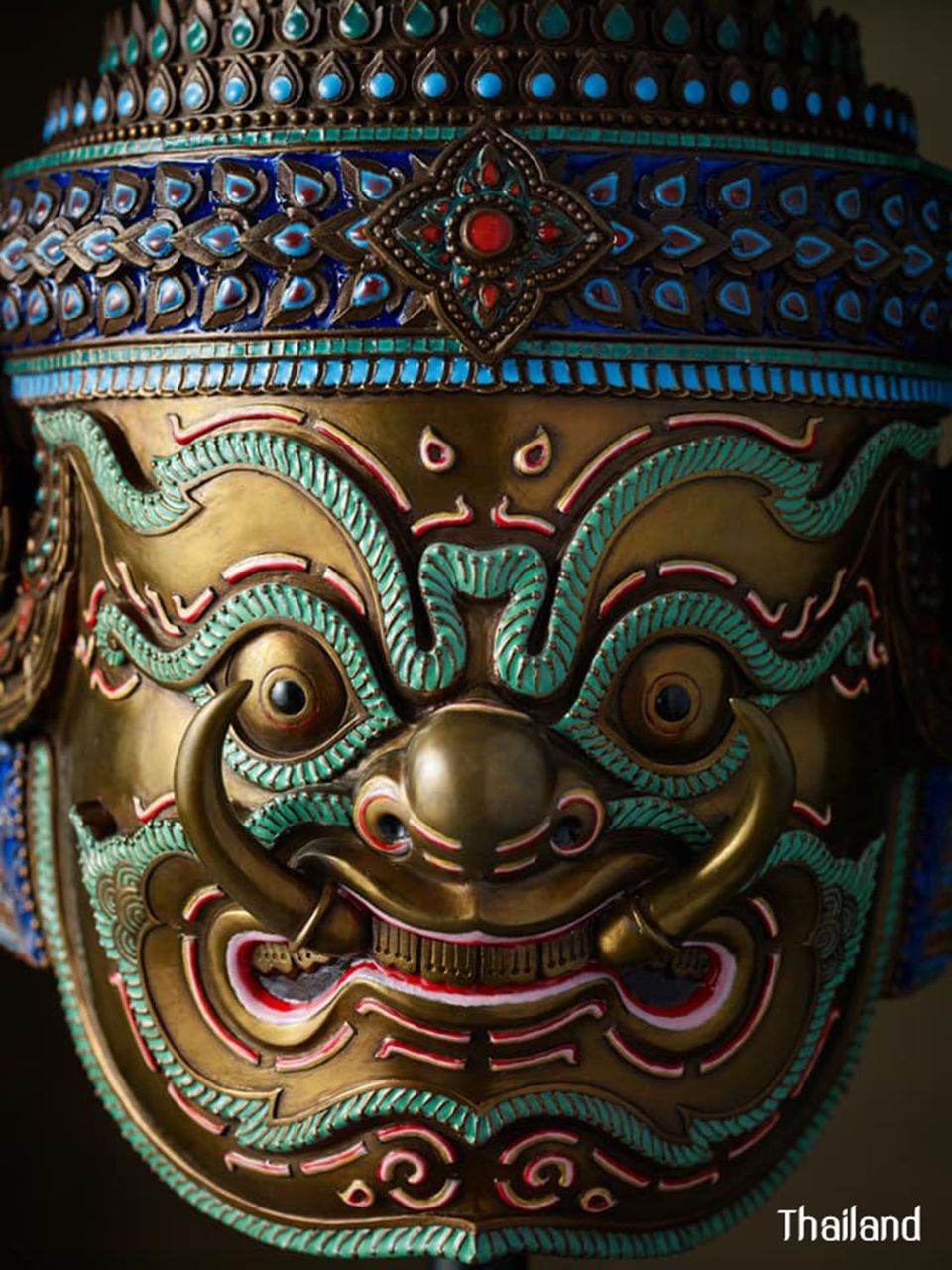 THOTSAKAN (RAVANA): Thai Khon Mask | THAILAND 🇹🇭