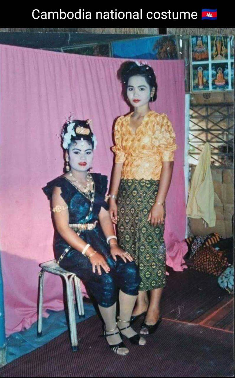 Cambodian national costume :🇰🇭Khmer wedding dress :Traditional Cambodian costume♥️♥️