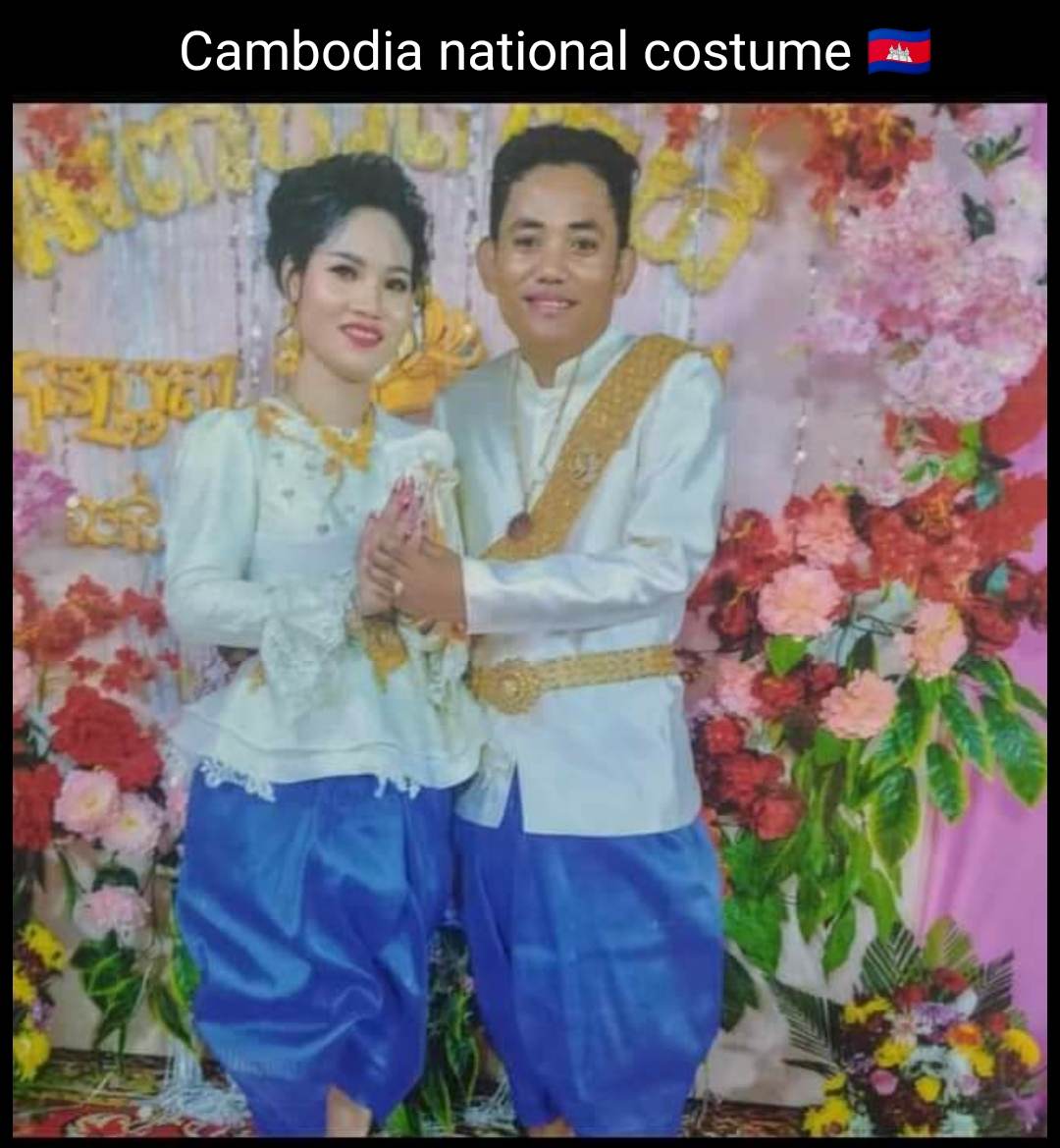 Cambodian national costume :🇰🇭Khmer wedding dress :Traditional Cambodian costume♥️♥️