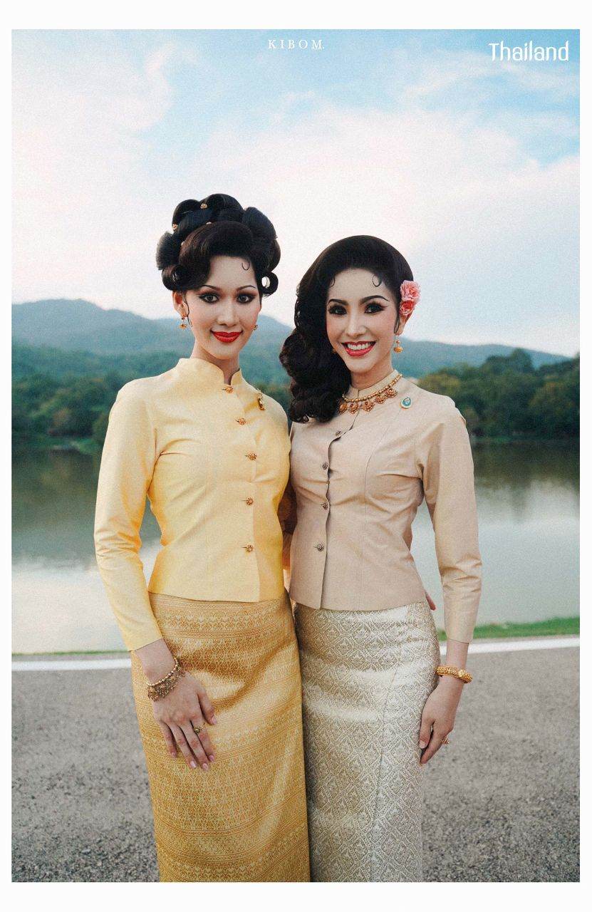 Thai National Costume and 70s Makeup & Hairstyle by Sakunjan | THAILAND 🇹🇭