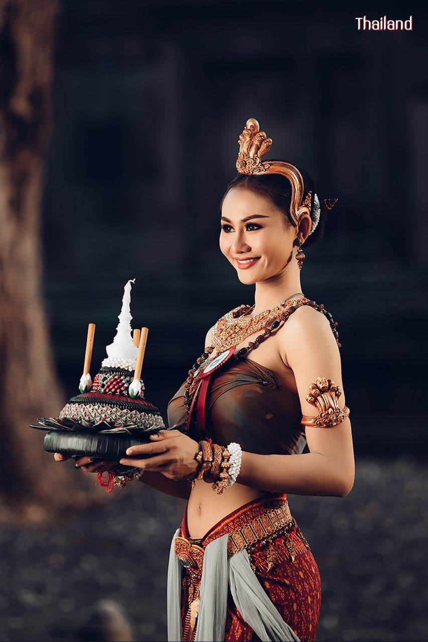 Loy Krathong Festival and The Beautiful of Nakee (Naga) Costume | THAILAND 🇹🇭