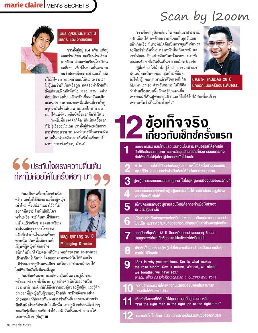 (วันวาน) แหม่ม คัทลียา @ Marie Claire Thailand vol.1 no.1 May 2004