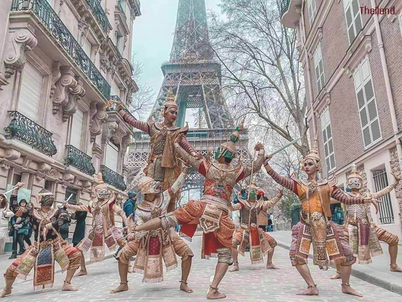 Thai Khon Dancers in Paris 🇫🇷 | THAILAND 🇹🇭