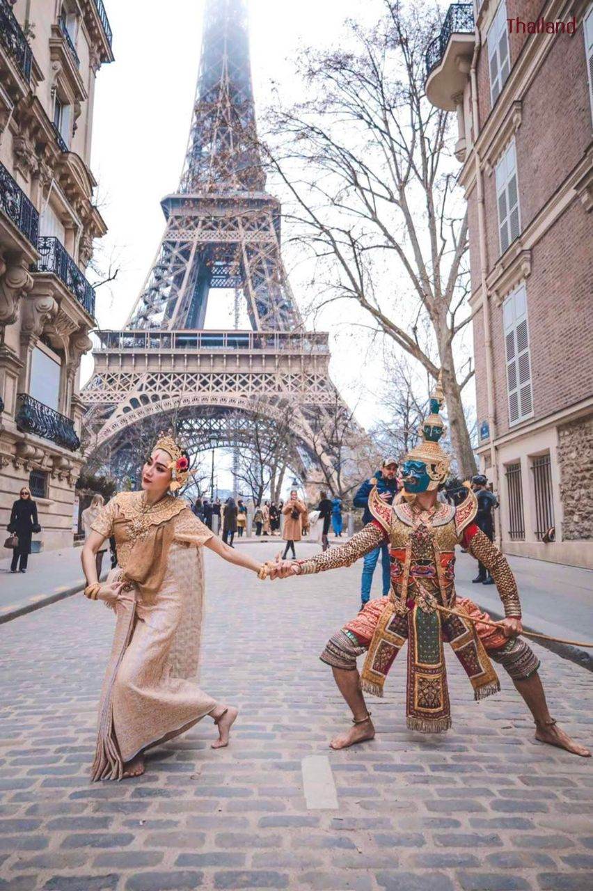 Thai Khon Dancers in Paris 🇫🇷 | THAILAND 🇹🇭