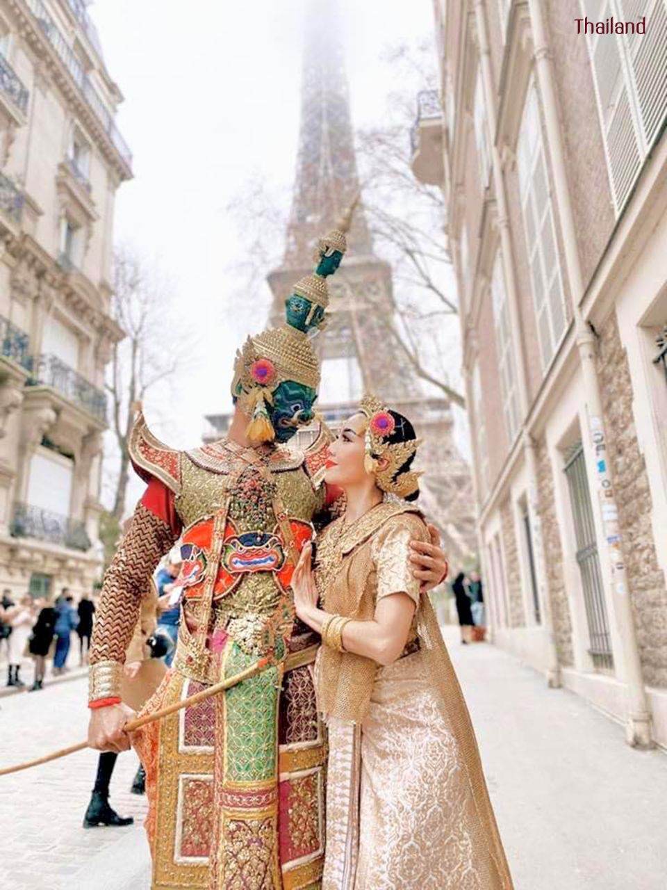 Thai Khon Dancers in Paris 🇫🇷 | THAILAND 🇹🇭