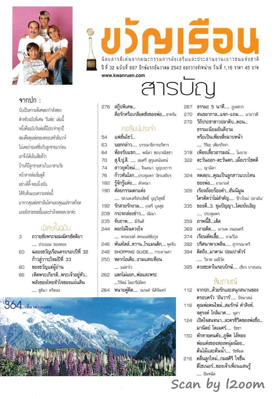 (วันวาน) ครอบครัว อันวา @ ขวัญเรือน ปีที่ 32 ฉบับที่ 697 ธันวาคม 2543