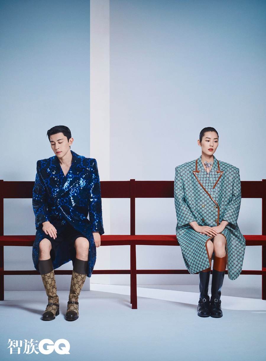 Deng Lun & Liu Wen @ GQ China January 2022