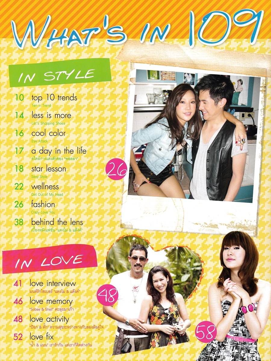 (วันวาน) Tangmo & Thank @ IN Magazine no.109 September 2009