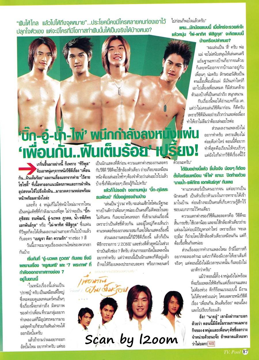 (วันวาน) อู๋-บิ๊ก-ไผ่-น้ำ @ ทีวีพูล ปีที่ 14 ฉบับที่ 717 กุมภาพันธ์ 2547