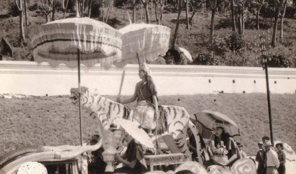 Old Photo of Nang Sangkhan Parade in Laos.