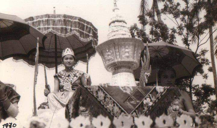 Old Photo of Nang Sangkhan Parade in Laos.