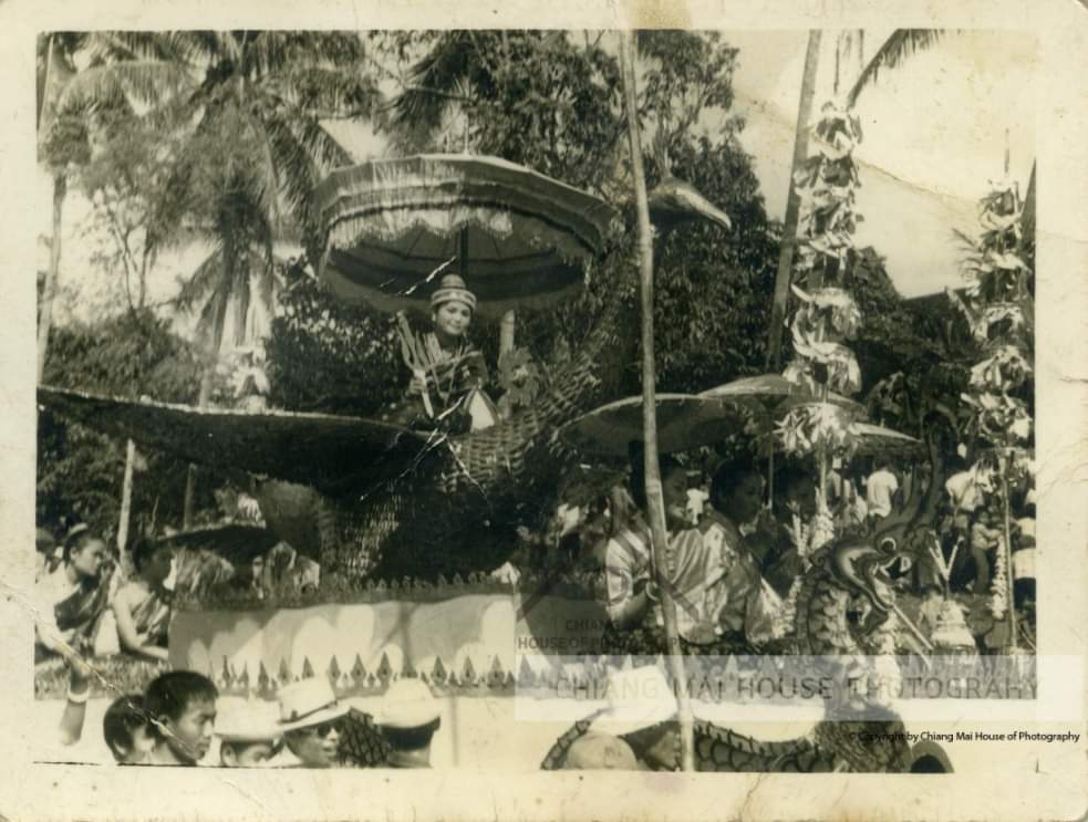 Old Photo of Nang Sangkhan Parade in Laos.