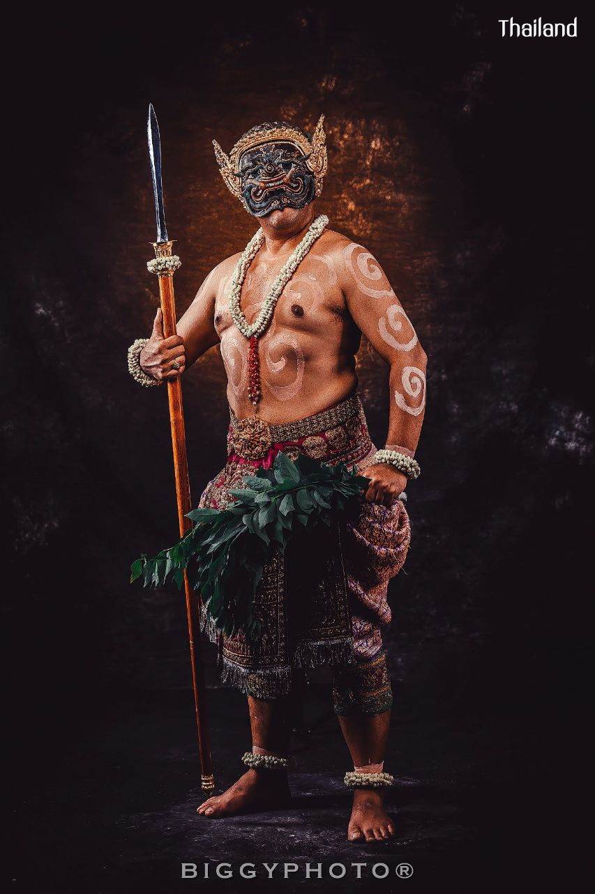 PHRA-PIRAB (PHAPILAB) DANCE AND MUSIC DEITY IN MASK | THAILAND 🇹🇭