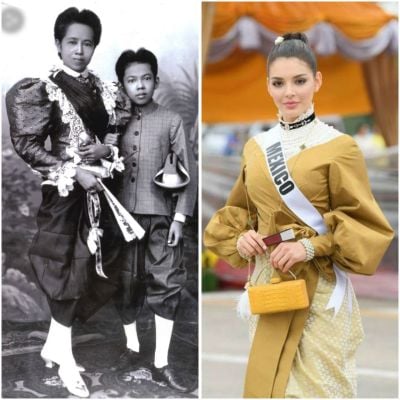 Thailand 🇹🇭:Thai style in the region of King Rama V, mixed fashion of Victorian style and Thai traditional.