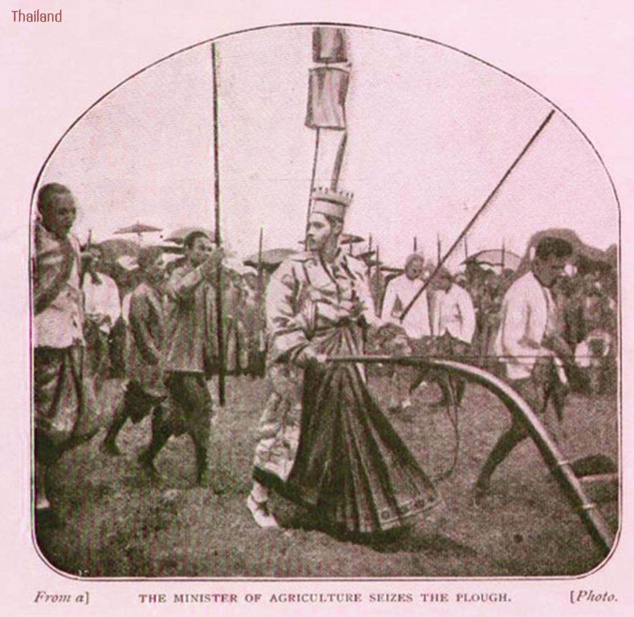 "A PLOUGHING FESTIVAL IN SIAM" BY HARRY HILLMAN, Published London, 1898. | THAILAND 🇹🇭