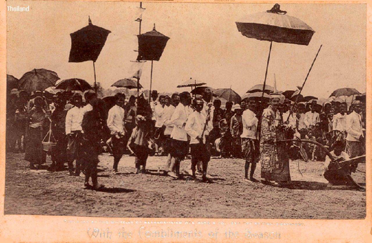 "A PLOUGHING FESTIVAL IN SIAM" BY HARRY HILLMAN, Published London, 1898. | THAILAND 🇹🇭