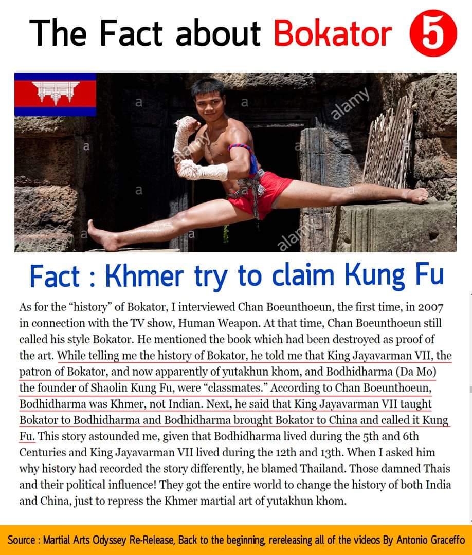 Kun Bokator is really a fake martial art that is created by a Cambodian Goverment
