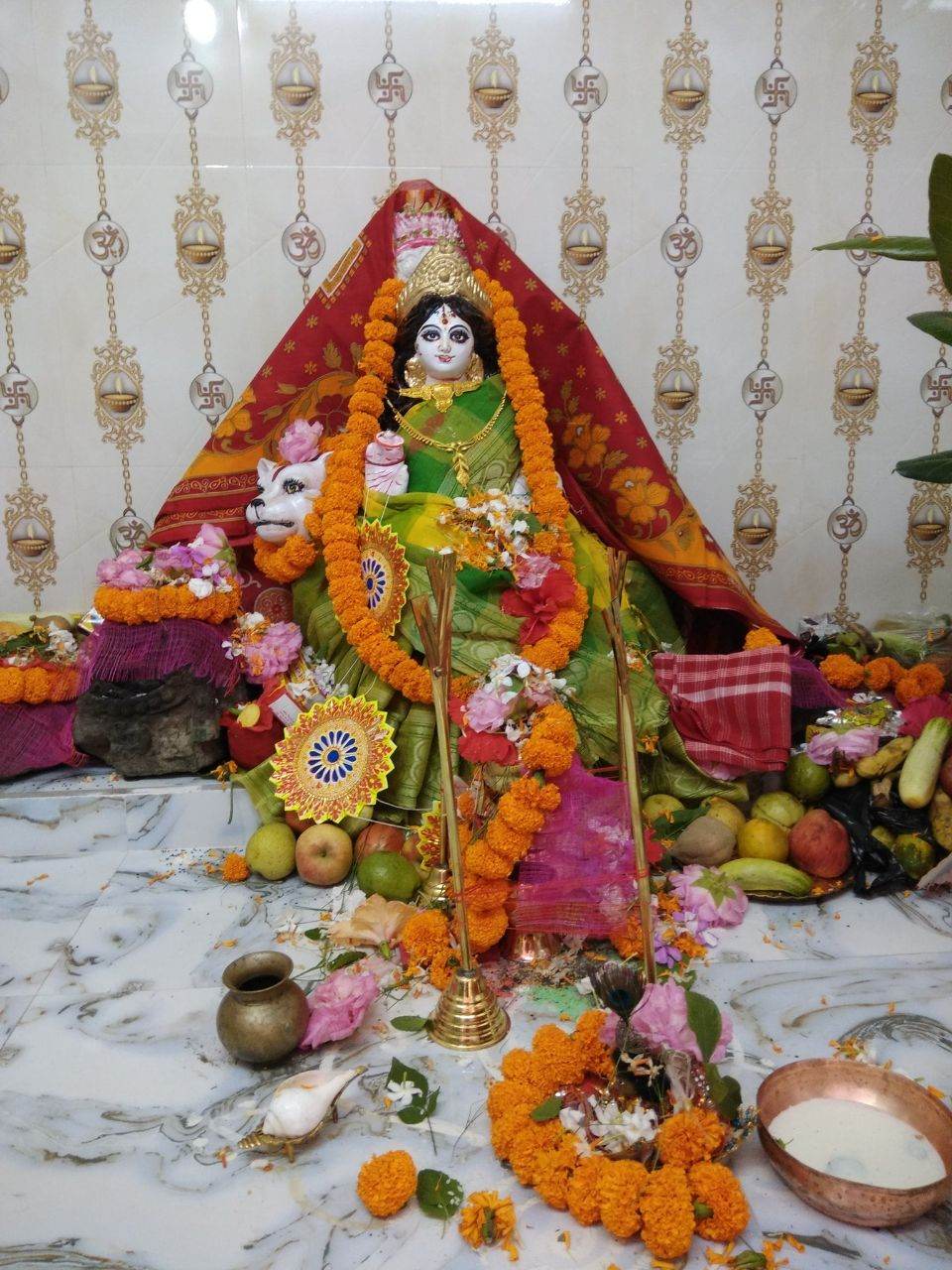Goddess Shashthi Photo by fb.Subhas Sarkar 22 10 2020.