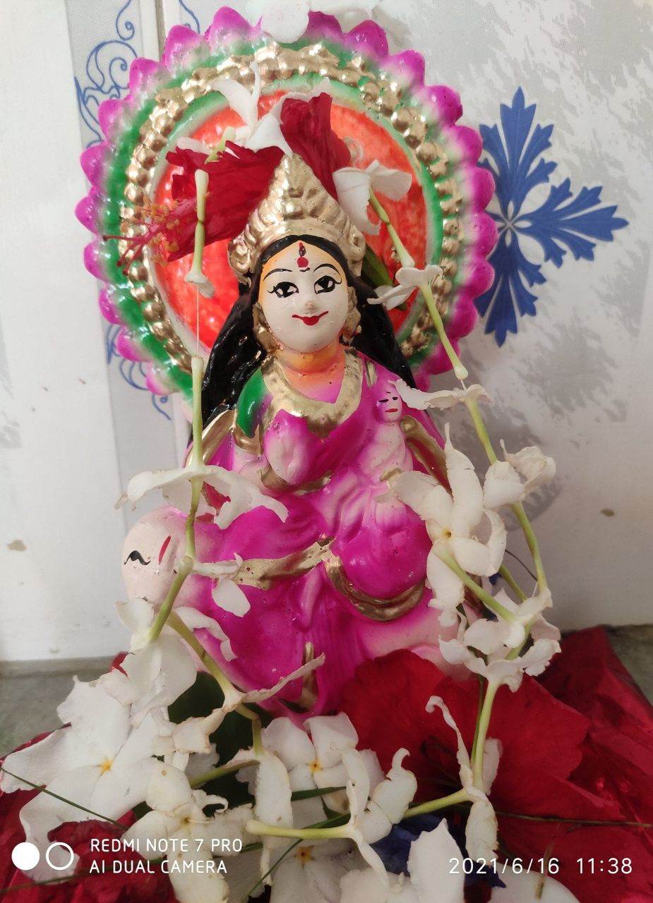 Goddess Shashthi photo by fb.Bengali Festivals and Pujas 16 06 2021.