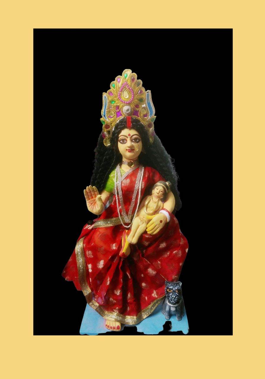 Goddess Shashthi Photo by fb.page মৃত্তিকা 07 03 2022.