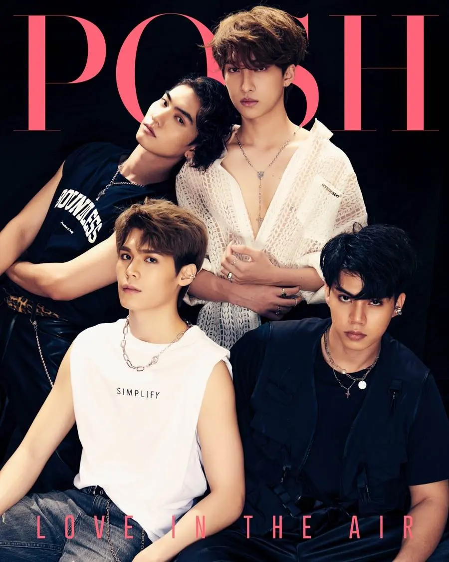 ฟอร์ด-ฐิติพงศ์ , พีท-วสุธร , บอส-ชัยกมล ,โนอึล-ณัฐรัชต์ @ POSH Magazine Thailand