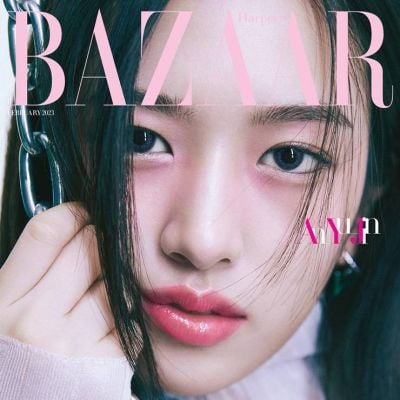 (IVE) AN YuJin @ Harper's BAZAAR Korea February 2023