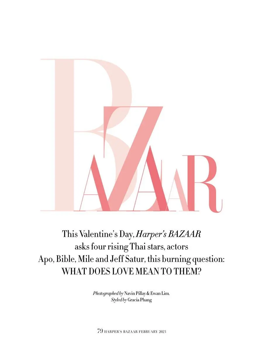 วิน เมธวิน @ Harper's BAZAAR Singapore February 2023