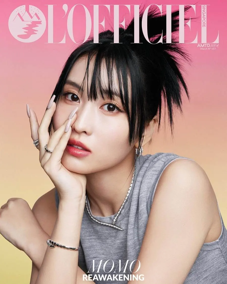 (TWICE) MOMO @ L'Officiel Singapore March 2023