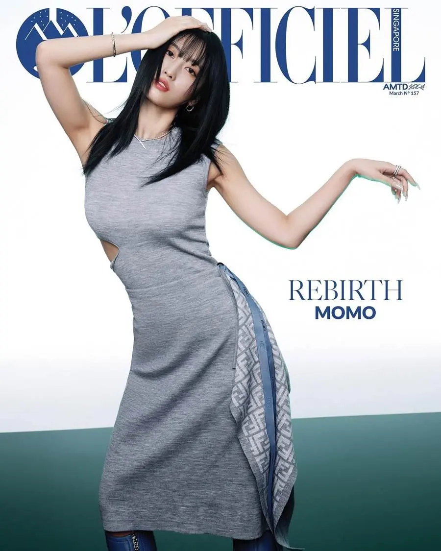 (TWICE) MOMO @ L'Officiel Singapore March 2023