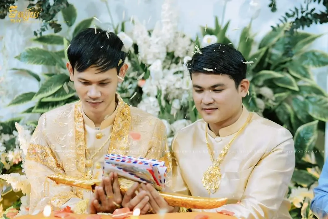 Cambodia wedding costume💖💖.Cambodia history. รักไม่มีพรมแดน