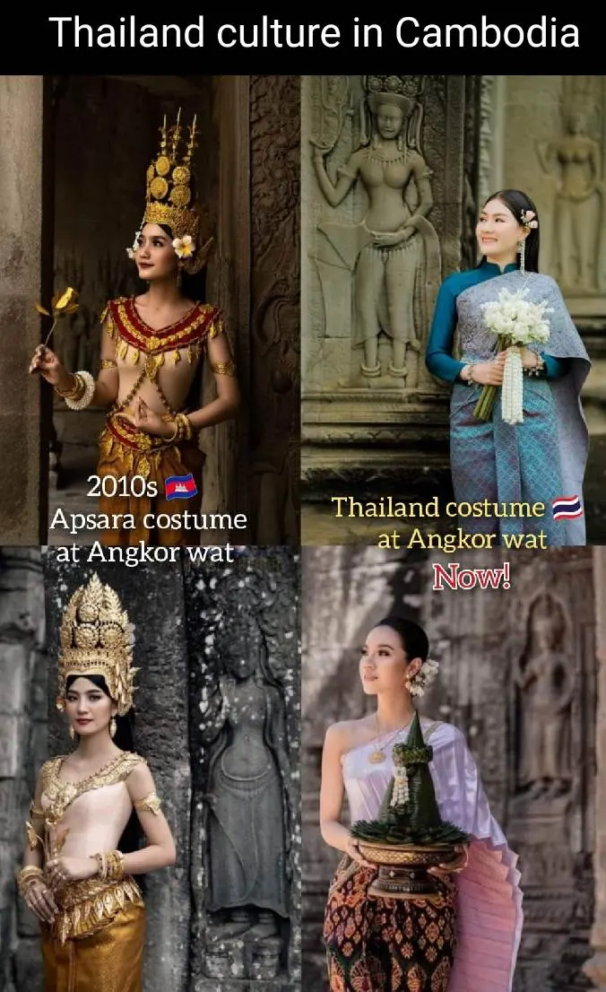 Cambodia national costume.ชุดกัมพูชา. Cambodia history.Asian wedding costume
