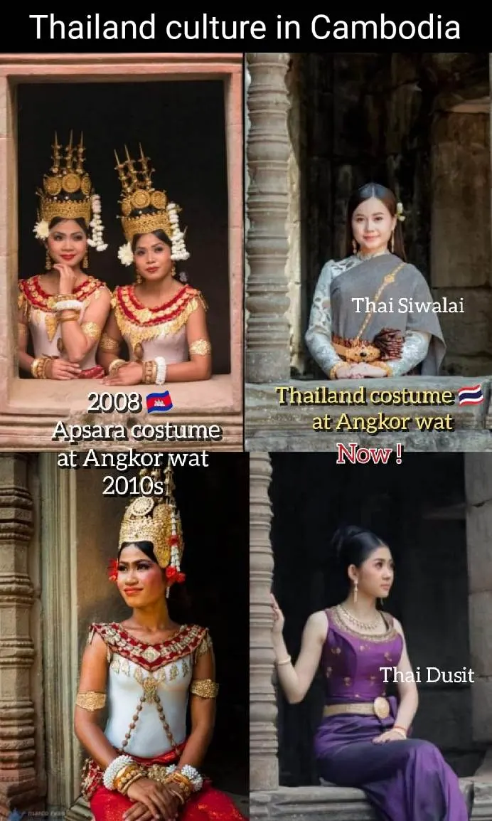 Cambodia national costume.ชุดกัมพูชา. Cambodia history.Asian wedding costume