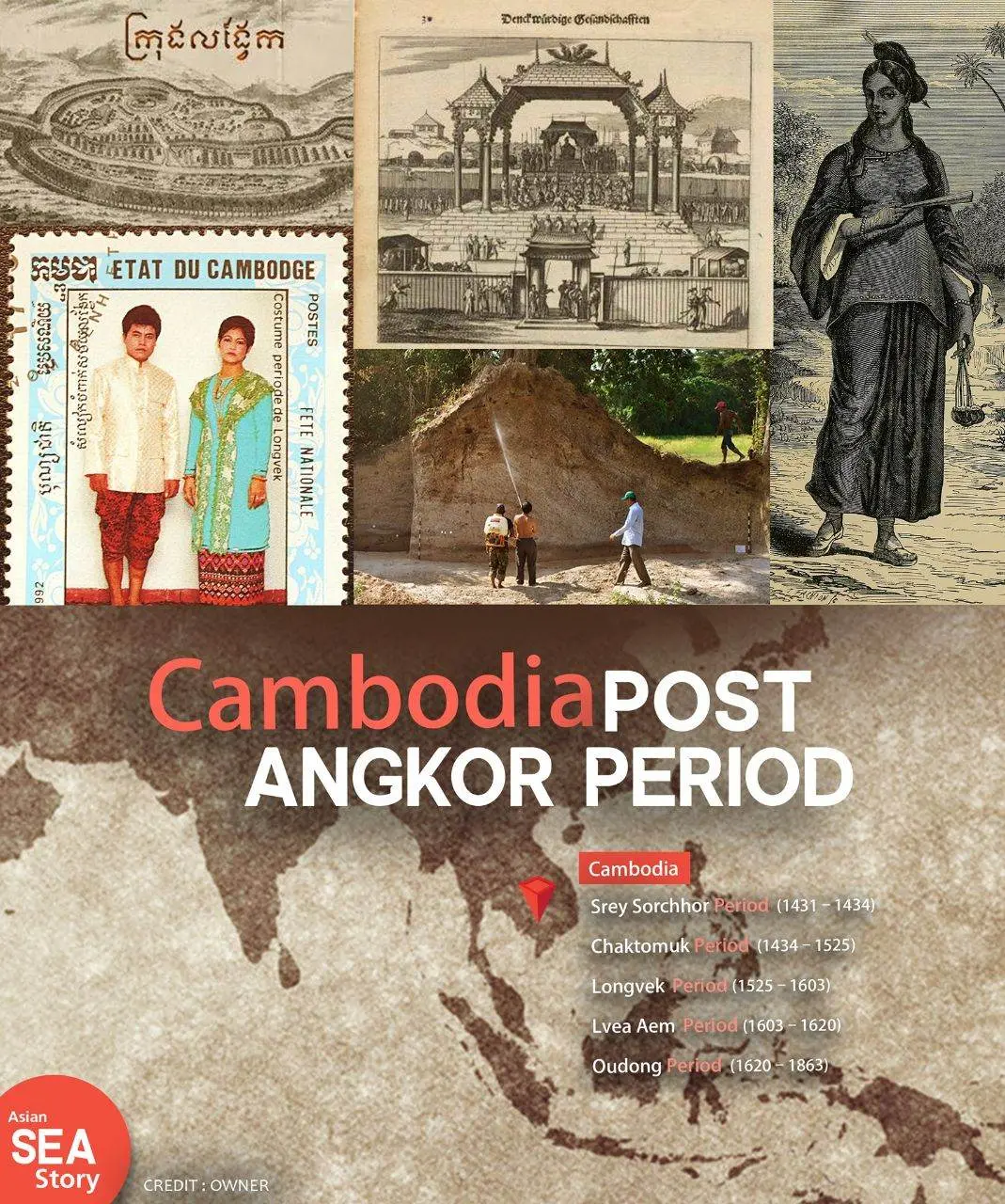 Cambodia Post-Angkor Period AD 1431-1863 🇰🇭