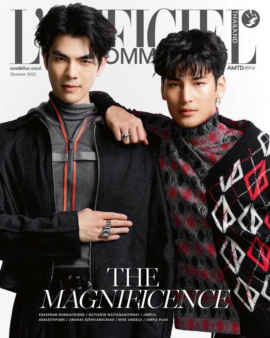 อาโป-ณัฐวิญญ์ & มาย-ภาคภูมิ @ L'Officiel Hommes Thailand Summer 2023