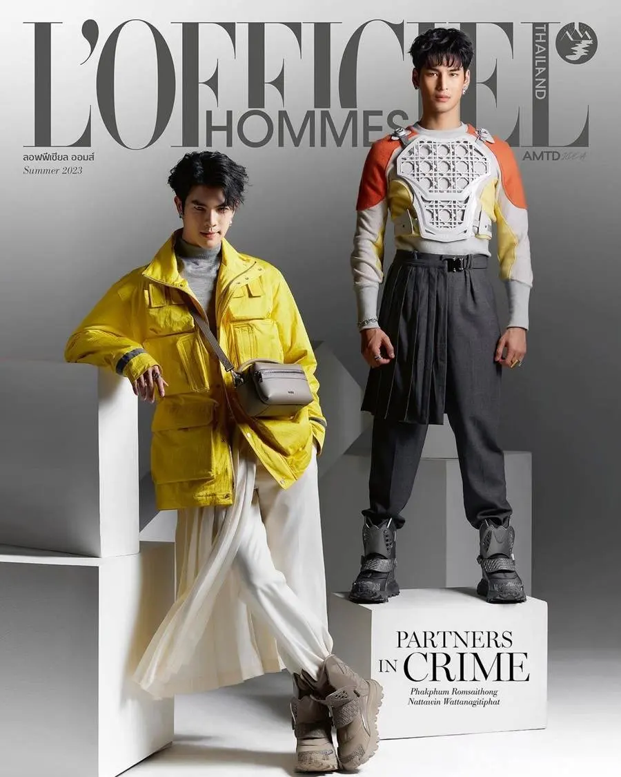 อาโป-ณัฐวิญญ์ & มาย-ภาคภูมิ @ L'Officiel Hommes Thailand Summer 2023