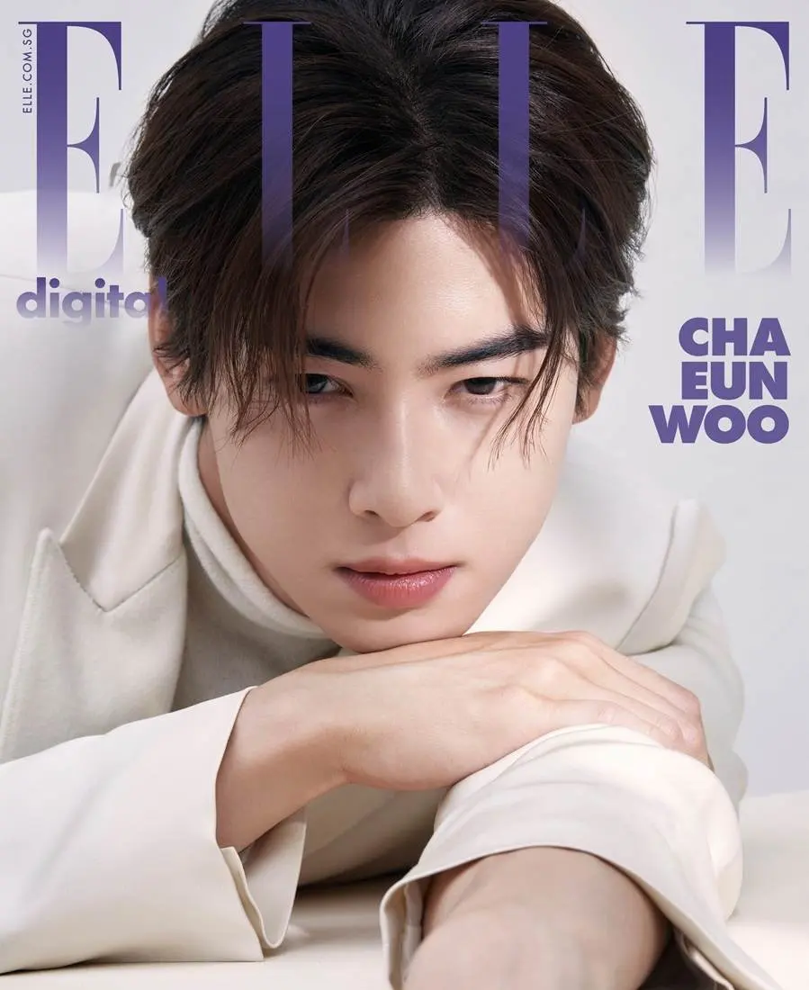 Cha Eun Woo @ ELLE Singapore July 2023