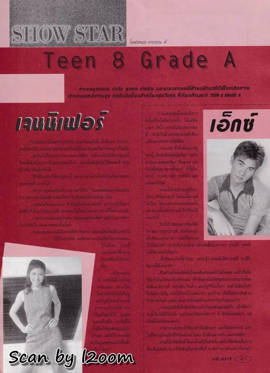 (วันวาน) Teen 8 Grade A @ Heart Magazine no.22 February 1998