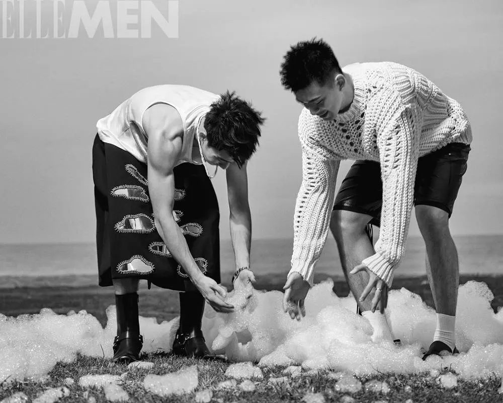 Zheng Siwei & Wang Chang @ ELLEMEN China August 2023