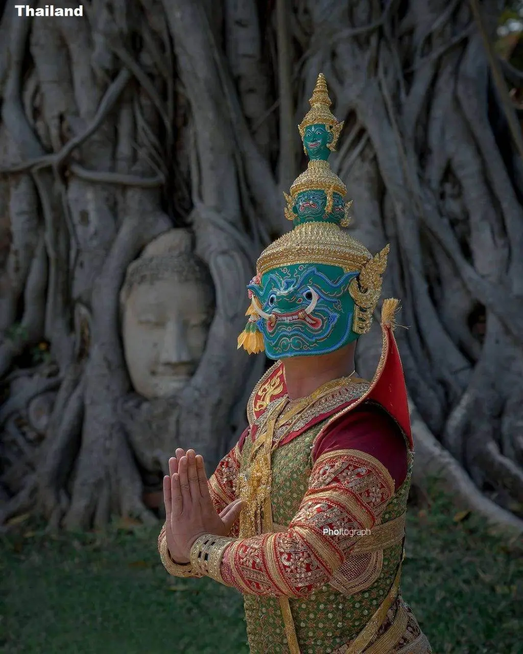 Thai Khon Dancers in Ayutthaya 🇹🇭