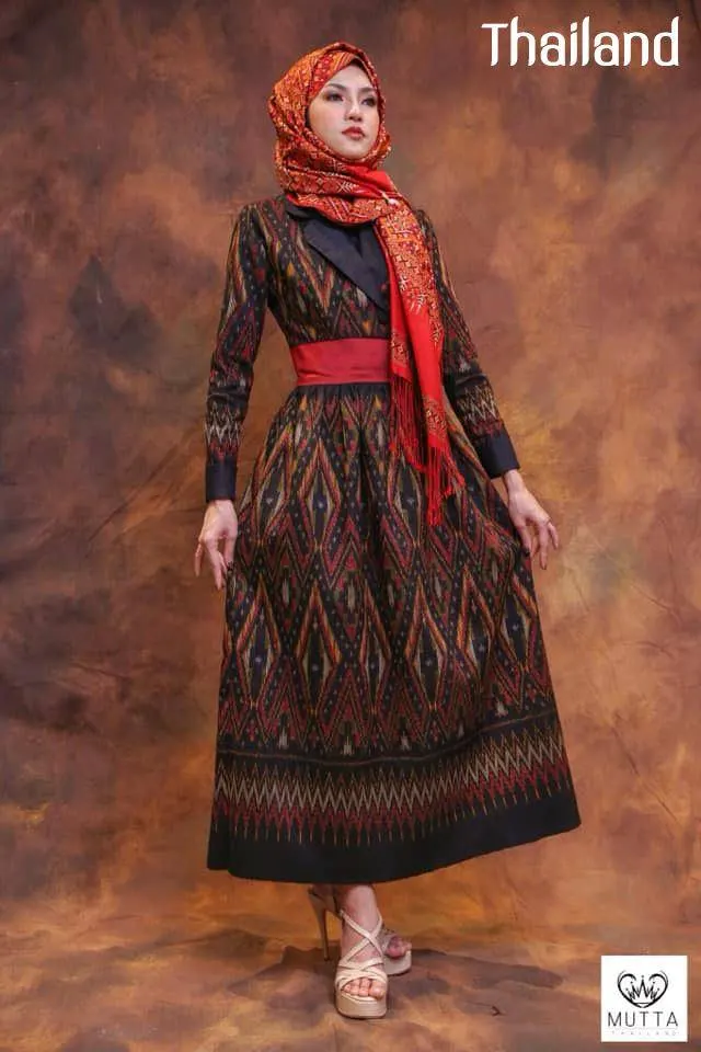 Muslim Dress with Thai Fabric 🇹🇭