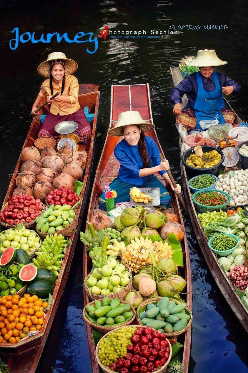 Thai Life at the Floating Market 🇹🇭