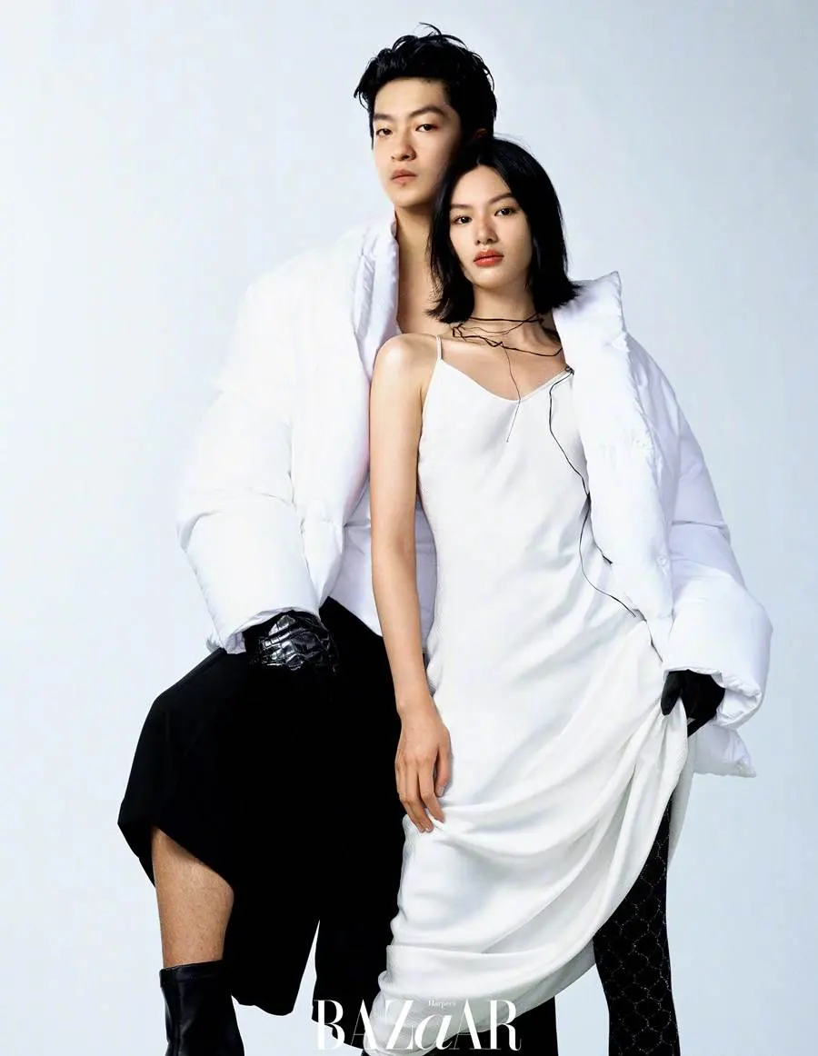 Qu Chuxiao & Qiu Tian @ Harper's BAZAAR China September 2023