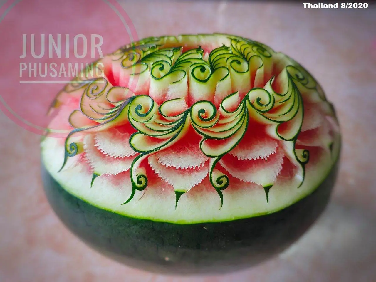 Thai Watermelon Carving 🇹🇭